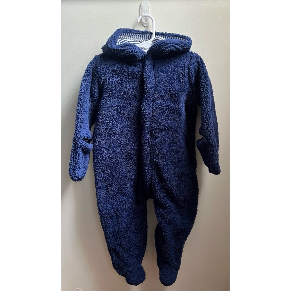 Magnetic Me Winter Bunting Bear Suit Dark Blue Size 9-12 months